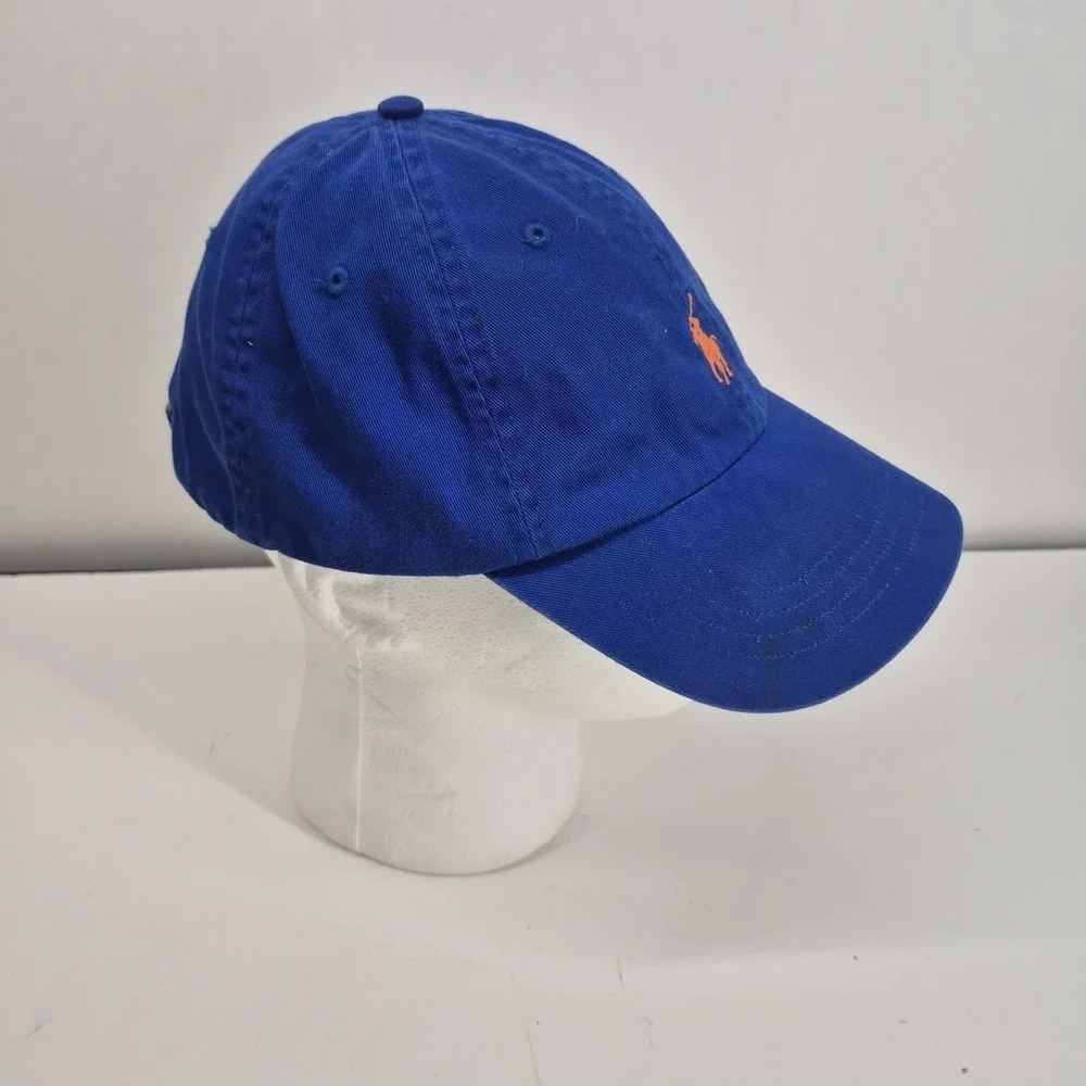 Polo Ralph Lauren Men's Blue Cotton Twill Ball Cap Hat One Size Embroidered